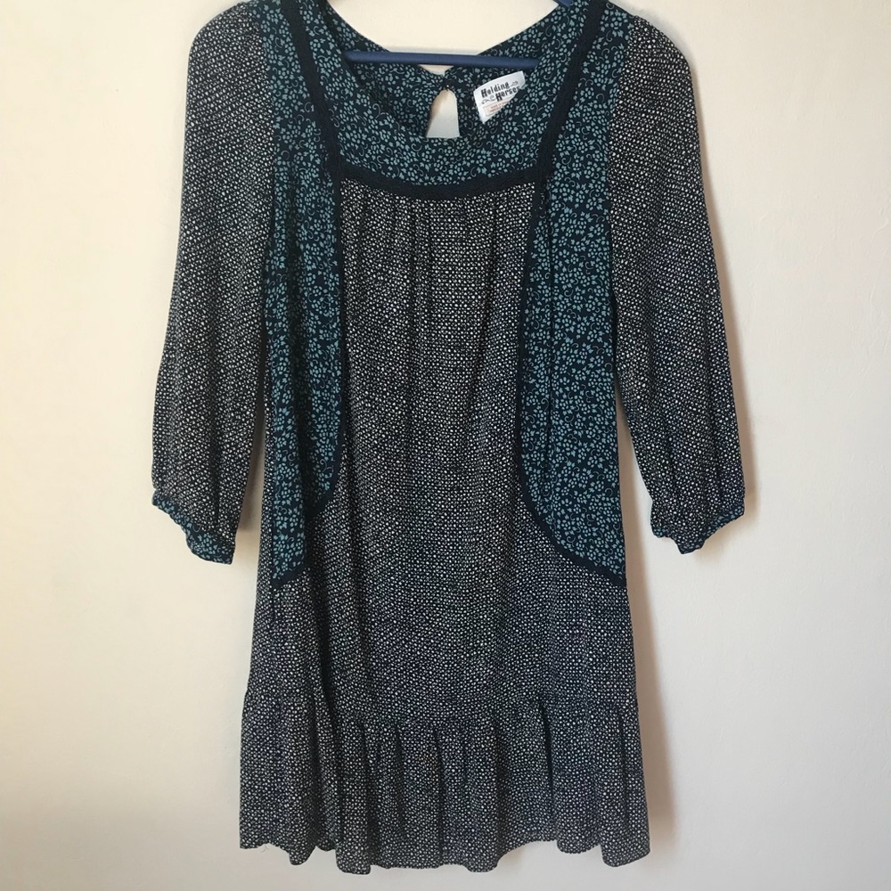Anthropologie holding horses drop waist dress